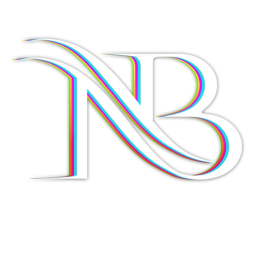 לוגו עם הצללה טקסט לבן