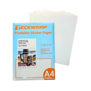 TECKWRAP דפי מדבקה להדפסה שקוף קשת